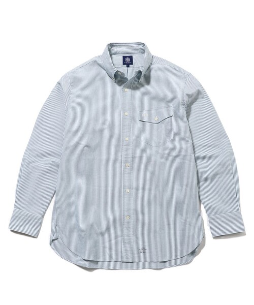 J.PRESS(ジェイプレス)の「【着るほどに深まる / 8色展開】J.PRESS MEN オックスフォード オーバルシャツ(シャツ/ブラウス・メンズ・イエロー系/ホワイト系/ワイン系1/パープル系/ホワイト系9/グリーン系1/ネイビー系1/サックスブルー系・SMALL/MEDIUM/LARGE/X-LARGE)」の3枚目の写真