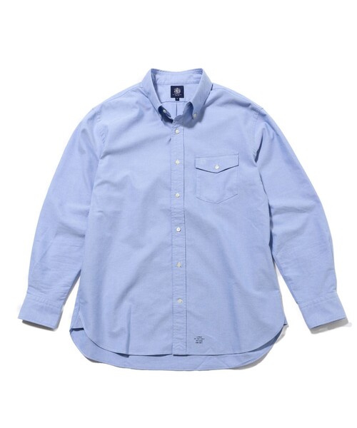 J.PRESS(ジェイプレス)の「【着るほどに深まる / 8色展開】J.PRESS MEN オックスフォード オーバルシャツ(シャツ/ブラウス・メンズ・イエロー系/ホワイト系/ワイン系1/パープル系/ホワイト系9/グリーン系1/ネイビー系1/サックスブルー系・SMALL/MEDIUM/LARGE/X-LARGE)」の5枚目の写真