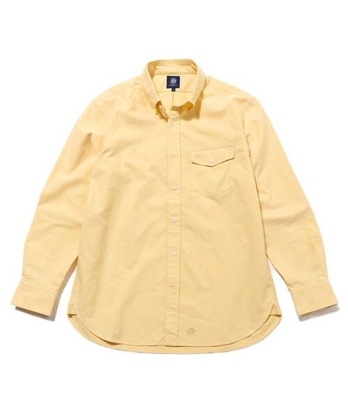 J.PRESS(ジェイプレス)の「【着るほどに深まる / 8色展開】J.PRESS MEN オックスフォード オーバルシャツ(シャツ/ブラウス・メンズ・イエロー系/ホワイト系/ワイン系1/パープル系/ホワイト系9/グリーン系1/ネイビー系1/サックスブルー系・SMALL/MEDIUM/LARGE/X-LARGE)」の7枚目の写真