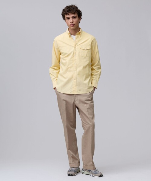 J.PRESS(ジェイプレス)の「【着るほどに深まる / 8色展開】J.PRESS MEN オックスフォード オーバルシャツ(シャツ/ブラウス・メンズ・イエロー系/ホワイト系/ワイン系1/パープル系/ホワイト系9/グリーン系1/ネイビー系1/サックスブルー系・SMALL/MEDIUM/LARGE/X-LARGE)」の17枚目の写真
