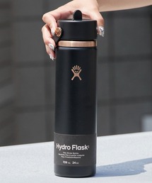 HYDRO FLASK(�n�C�h���t���X�N)��HydroFlask/�n�C�h���t���X�N ARC 24oz WIDE FLEX STRAW CAP ���� �X�e�����X�{�g�� ���@�r �}�C�{�g�� �ۉ��ۗ� �X�g���[ �����^�b�` ������t�� 700ml �����Y ���f�B�[�X 2026�N �� �ĕ�(����)