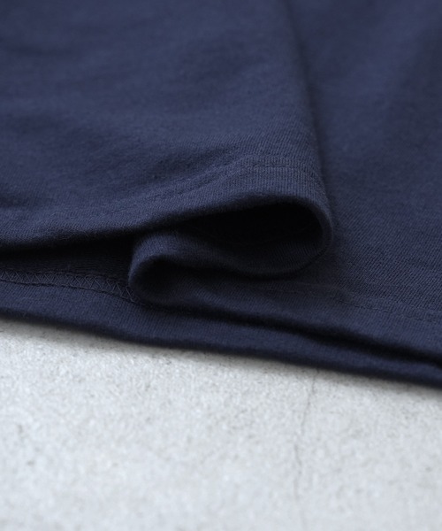 reca（レカ）の「前後2wayロングスリーブレトロ配色ロゴTシャツ（Tシャツ/カットソー・レディース・ネイビー/ブラウン/チャコールグレー・FREE）」の12枚目の写真