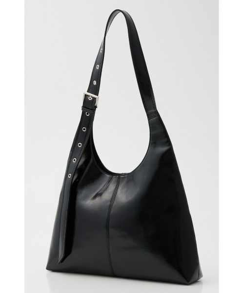 SLY(スライ)の「TRIANGLE TOTE BAG トライアングルトートバッグ 秋服 冬服(トートバッグ・レディース・ベージュ/ブラック・FREE)」の4枚目の写真