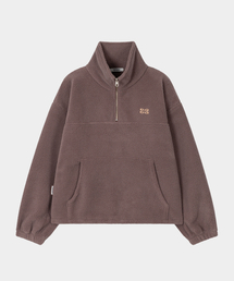 KISYNING（キシニング）の「Soft Fluffy Half Zip-up (Brown)（ニット/セーター）」