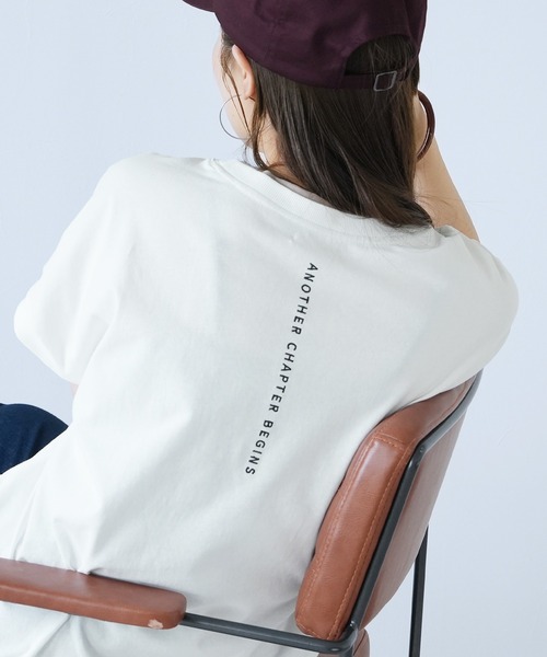 reca(レカ)の「【接触冷感】配色レイヤード風バックロゴTシャツ(Tシャツ/カットソー・レディース・オフホワイト/チャコールグレー/ネイビー・FREE)」の11枚目の写真