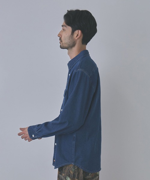 Dickies(ディッキーズ)の「【GENUINE Dickies/ジェニュインディッキーズ】ワッペンワークシャツ(シャツ/ブラウス・メンズ・ネイビー/ブルー/ホワイト系その他・L/XL/M)」の9枚目の写真