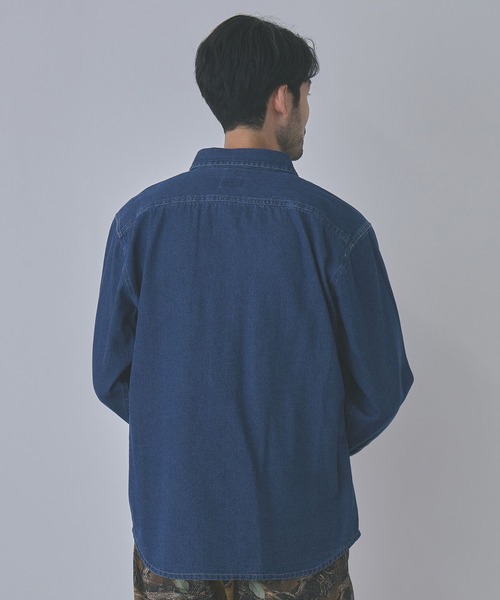 Dickies(ディッキーズ)の「【GENUINE Dickies/ジェニュインディッキーズ】ワッペンワークシャツ(シャツ/ブラウス・メンズ・ネイビー/ブルー/ホワイト系その他・L/XL/M)」の10枚目の写真