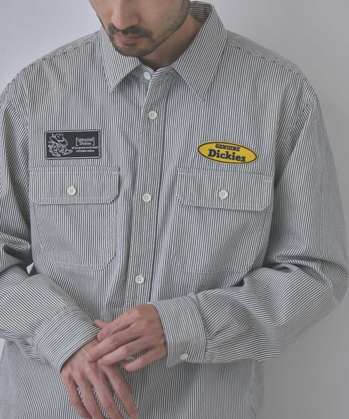 Dickies(ディッキーズ)の「【GENUINE Dickies/ジェニュインディッキーズ】ワッペンワークシャツ(シャツ/ブラウス・メンズ・ネイビー/ブルー/ホワイト系その他・L/XL/M)」の15枚目の写真