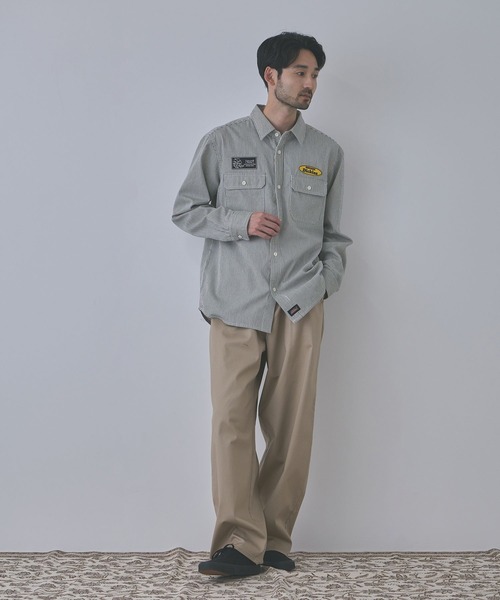 Dickies(ディッキーズ)の「【GENUINE Dickies/ジェニュインディッキーズ】ワッペンワークシャツ(シャツ/ブラウス・メンズ・ネイビー/ブルー/ホワイト系その他・L/XL/M)」の16枚目の写真
