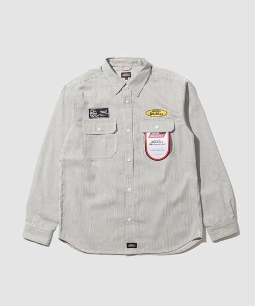 Dickies(ディッキーズ)の「【GENUINE Dickies/ジェニュインディッキーズ】ワッペンワークシャツ(シャツ/ブラウス・メンズ・ネイビー/ブルー/ホワイト系その他・L/XL/M)」の22枚目の写真