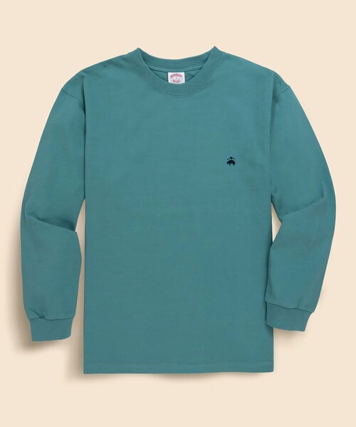 BROOKS BROTHERS(ブルックスブラザーズ)の「USAコットンジャージー GFロゴ ロングスリーブ Tシャツ(Tシャツ/カットソー・メンズ・ブルー/ブラウン/グリーン・LARGE/MEDIUM/X-LARGE/SMALL)」の3枚目の写真