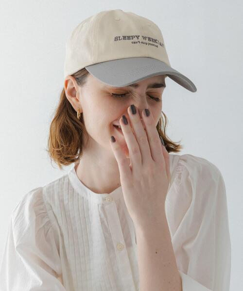URBAN RESEARCH Sonny Label（アーバンリサーチサニーレーベル）の「SLEEPY WEEKDAY CAP（キャップ・レディース・ボルドー/グレー/アイボリー・ONE）」の2枚目の写真