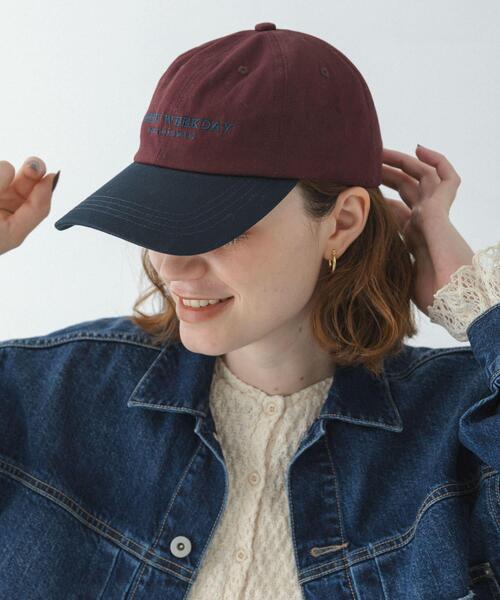 URBAN RESEARCH Sonny Label（アーバンリサーチサニーレーベル）の「SLEEPY WEEKDAY CAP（キャップ・レディース・ボルドー/グレー/アイボリー・ONE）」の3枚目の写真