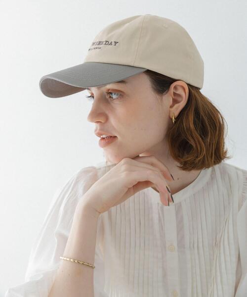 URBAN RESEARCH Sonny Label（アーバンリサーチサニーレーベル）の「SLEEPY WEEKDAY CAP（キャップ・レディース・ボルドー/グレー/アイボリー・ONE）」の4枚目の写真