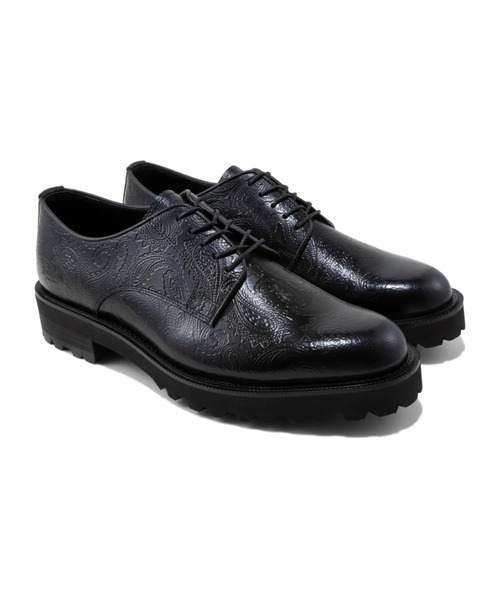 CONZ(コンズ)の「NEW CLASSIC PLAIN TOE BLACK PAISLEY(ドレスシューズ・メンズ・ブラック・27/26.5/26/25.5/25)」の4枚目の写真