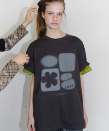 [CORE] SMUDGE GRAPHIC T-SHIRT - DARK GREY
