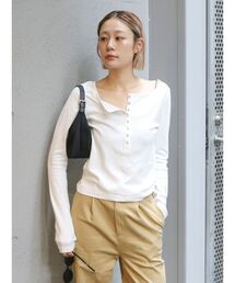 Ungrid | フィットヘンリーロングスリーブTee(Tシャツ/カットソー)