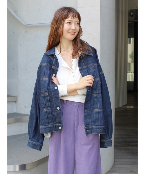 Ungrid（アングリッド）の「フィットヘンリーロングスリーブTee（Tシャツ/カットソー・レディース・オフホワイト/ブラウン/ブラック・FREE）」の16枚目の写真