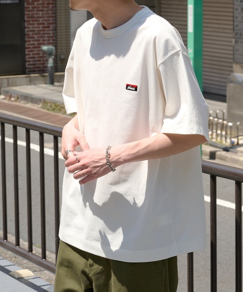 NANGA(ナンガ)の「【NANGA】ECO HYBRID BOX LOGO EMBROIDERY TEE NW2411-1G804(Tシャツ/カットソー・メンズ・ホワイト/アッシュグレー/ブラック・M/L/XL)」の8枚目の写真