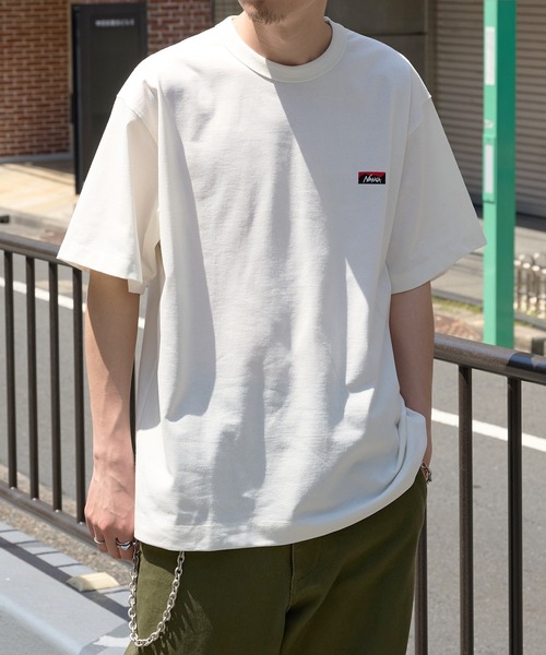 NANGA(ナンガ)の「【NANGA】ECO HYBRID BOX LOGO EMBROIDERY TEE NW2411-1G804(Tシャツ/カットソー・メンズ・ホワイト/アッシュグレー/ブラック・M/L/XL)」の6枚目の写真