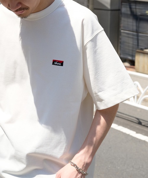 NANGA(ナンガ)の「【NANGA】ECO HYBRID BOX LOGO EMBROIDERY TEE NW2411-1G804(Tシャツ/カットソー・メンズ・ホワイト/アッシュグレー/ブラック・M/L/XL)」の5枚目の写真