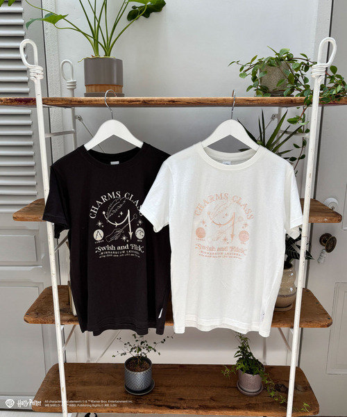 my twilight(マイトワイライト)の「【Harry Potter】呪文学 刺繍 Tシャツ(Tシャツ/カットソー・レディース・ブラック/オフホワイト・FREE)」の18枚目の写真