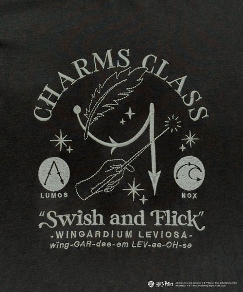 my twilight(マイトワイライト)の「【Harry Potter】呪文学 刺繍 Tシャツ(Tシャツ/カットソー・レディース・ブラック/オフホワイト・FREE)」の16枚目の写真