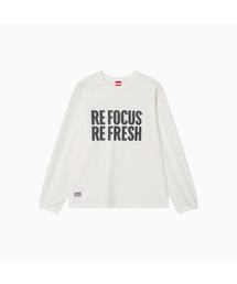 Refocus Mesh Round Neck T Shirt_White