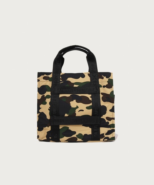 A BATHING APE（アベイシングエイプ）の「1ST CAMO SLIDING TOTE BAG TRAVEL（ショルダーバッグ・メンズ・イエロー/グリーン・FREE）」の6枚目の写真