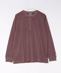 【JEMORGAN / ジェイモーガン】ピグメント ヘンリーネック ロングスリーブTシャツ