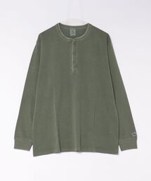 【JEMORGAN / ジェイモーガン】ピグメント ヘンリーネック ロングスリーブTシャツ