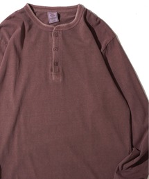 【JEMORGAN / ジェイモーガン】ピグメント ヘンリーネック ロングスリーブTシャツ
