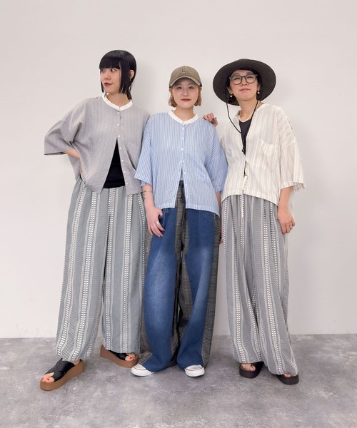 niko and...（ニコアンド）の「[MODE NORM CORE] デニムパッチワークパンツ（デニムパンツ・レディース・チャコール/モカ/キャメル・MEDIUM/LARGE）」の17枚目の写真