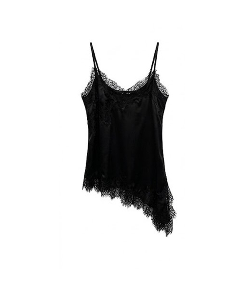 PROJECT WAVE（プロジェクトウェーブ）の「Cilly Satin Top [BEIGE]（Tシャツ/カットソー・レディース・ブラック/Beige/アイボリー・MEDIUM/SMALL）」の2枚目の写真