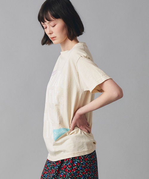 AT THE TRNK（アットザトランク）の「GOODDAYロゴ プリント Ｔシャツ AT THE TRNK（Tシャツ/カットソー・レディース・ホワイト/ブラック/グレー/クリーム・M/L）」の21枚目の写真