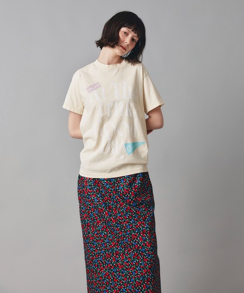 AT THE TRNK（アットザトランク）の「GOODDAYロゴ プリント Ｔシャツ AT THE TRNK（Tシャツ/カットソー・レディース・ホワイト/ブラック/グレー/クリーム・M/L）」の18枚目の写真