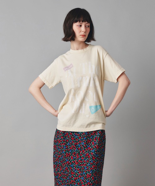 AT THE TRNK（アットザトランク）の「GOODDAYロゴ プリント Ｔシャツ AT THE TRNK（Tシャツ/カットソー・レディース・ホワイト/ブラック/グレー/クリーム・M/L）」の17枚目の写真