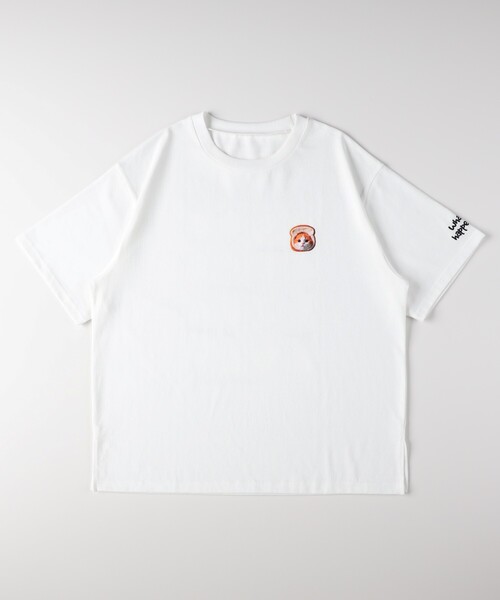 Right-on(ライトオン)の「《体型カバー》ネコバッグプリントTシャツ(Tシャツ/カットソー・レディース・チャコールグレー/ライトグレー/オフホワイト・05/04)」の14枚目の写真