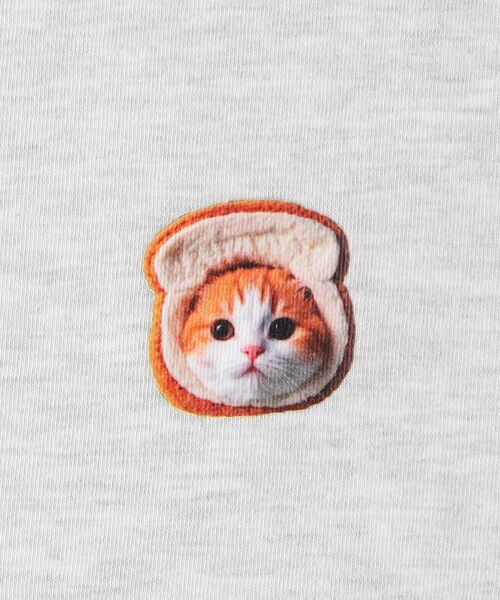 Right-on(ライトオン)の「《体型カバー》ネコバッグプリントTシャツ(Tシャツ/カットソー・レディース・チャコールグレー/ライトグレー/オフホワイト・05/04)」の21枚目の写真