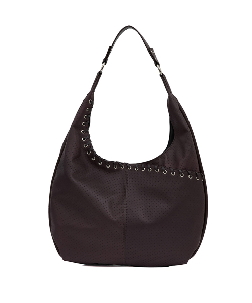 YEOMIMの「medium slash hobo bag (punching brown)(ショルダーバッグ・レディース・その他・FREE)」の3枚目の写真