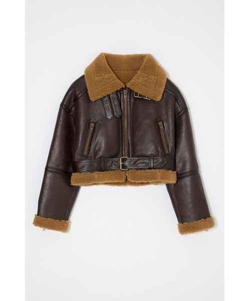 MOUSSY(マウジー)の「【26年AW新作】B-3 DUAL FLIGHT ジャケット(ミリタリージャケット・レディース・ブラック/ブラウン・1/2)」の4枚目の写真