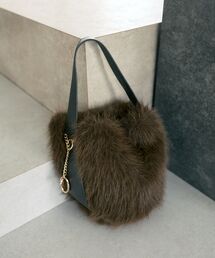le.coeur blanc | ワンハンドルファーBAG(ハンドバッグ)