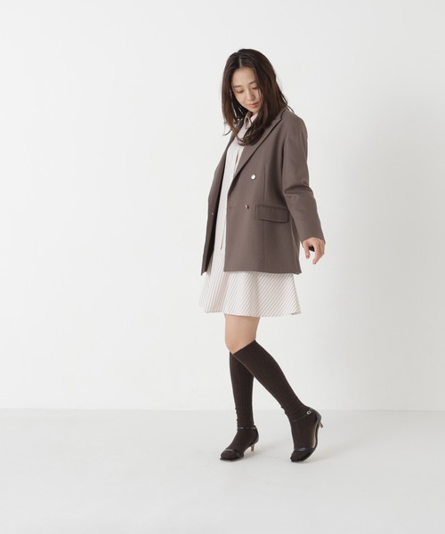 NATURAL BEAUTY BASIC（ナチュラルビューティーベーシック）の「ミニシャツワンピース（ワンピース・レディース・ベージュ系その他/ブルー系その他2・FREE）」の15枚目の写真