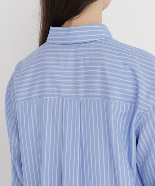 NATURAL BEAUTY BASIC（ナチュラルビューティーベーシック）の「ミニシャツワンピース（ワンピース・レディース・ベージュ系その他/ブルー系その他2・FREE）」の4枚目の写真