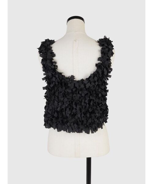 FIKA.(フィーカ)の「Tape yarn bustier(その他トップス・レディース・ブラウン/オフホワイト/ブラック・MEDIUM)」の6枚目の写真