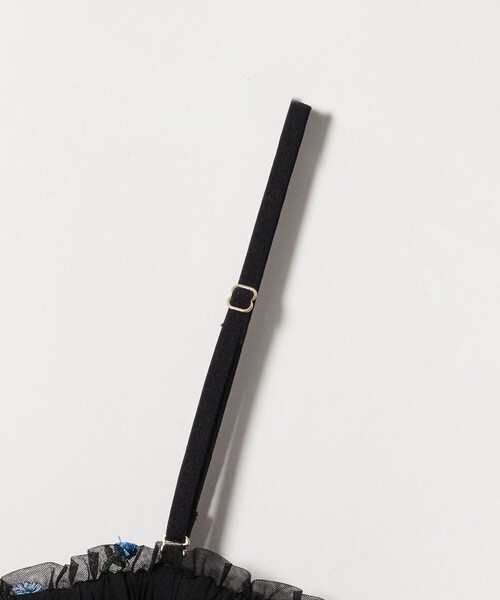 green label relaxing(グリーンレーベルリラクシング)の「【WEB限定】<at ease>チュール シシュウ 2WAY スカート ワンピース(ワンピース・レディース・オフホワイト/ブラック・FREE)」の13枚目の写真