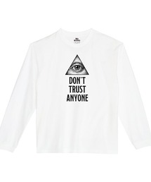 NOBOUND(ノーバウンド) 長袖Tシャツ メッセージ ロゴ イラスト プリント ビッグシルエット ロンT トップス カットソー レディース
