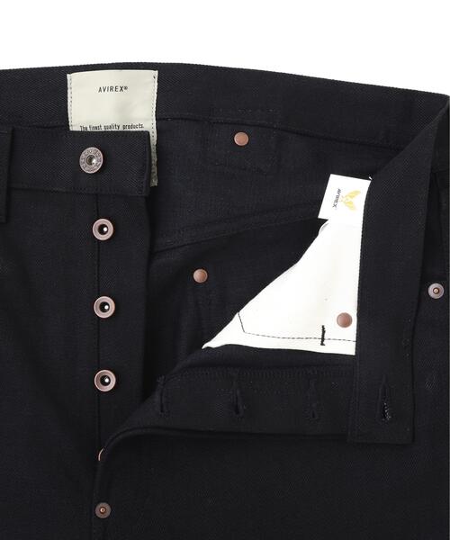 AVIREX（アヴィレックス）の「HERITAGE DENIM PANTS Type-1 ”BLACK” / ヘリテージ デニム パンツ 1st ブラック / AVIREX / アヴィレックス（デニムパンツ・メンズ・ブラック・36/34/32/38/30）」の8枚目の写真
