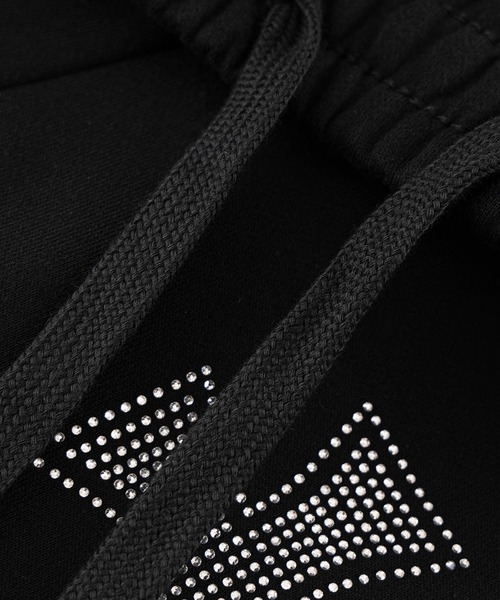 JACKROSE(ジャックローズ)の「Unknown-Black x Silver Allover Rhinestone Baggy Sweat Shorts(その他パンツ・メンズ・ブラック・FREE)」の8枚目の写真