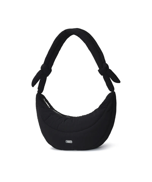 4OUR B(サビ)の「Bent Lip Bag (4colors)(メッセンジャーバッグ・レディース・ブラック/チョコ/アイボリー/ベージュ・FREE)」の3枚目の写真
